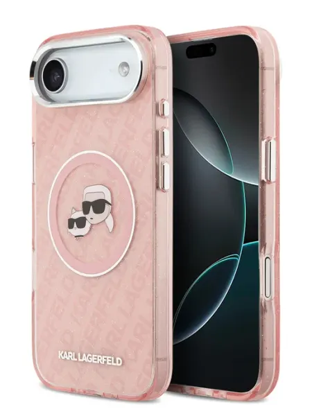 Karl Lagerfeld Чехол на iPhone Air, IML Karl&Choup Head on logo MagSafe