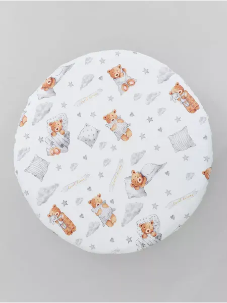AllBaby Простынь на резинке детская на круглый матрас