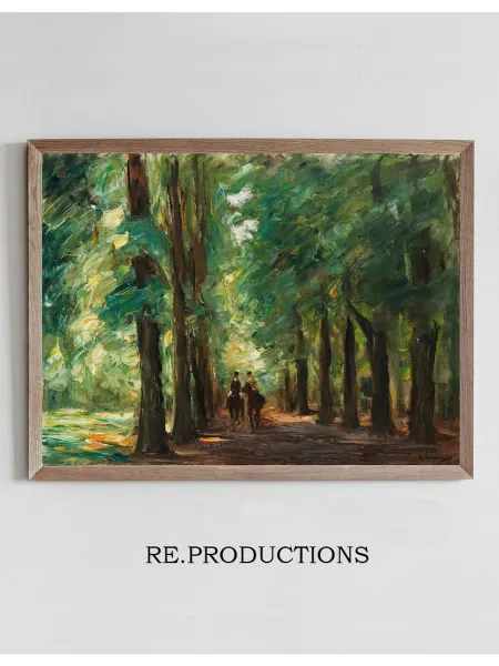 Re.productions Постер Zwei Reiter in der Allee bei Sakrow - Max Liebermann