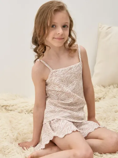 ALTEKS kids Пижама для девочки с шортами и майкой