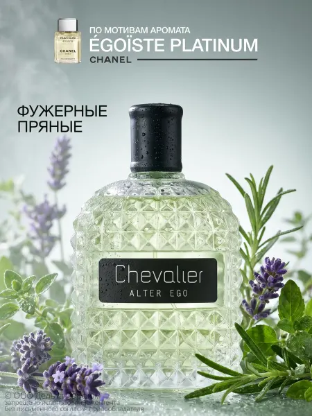 Vinci Духи стойкие Chevalier свежие Alter Ego 100 мл