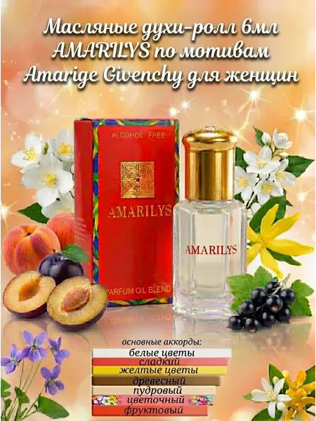Neo Parfum Масляные духи для неё цветочные AMARILYS Амарилис 6 мл