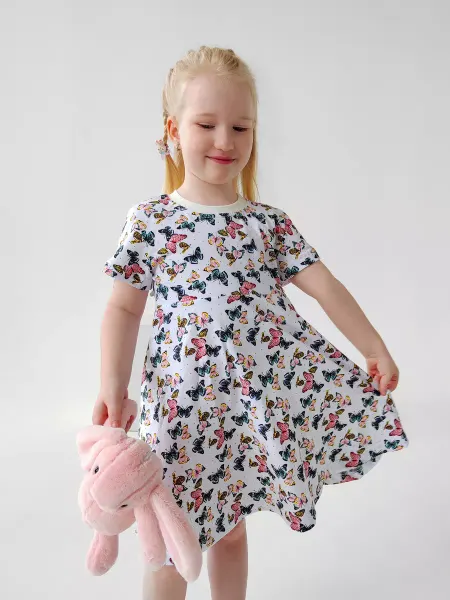 Amelina Kids Платье в садик с бабочками