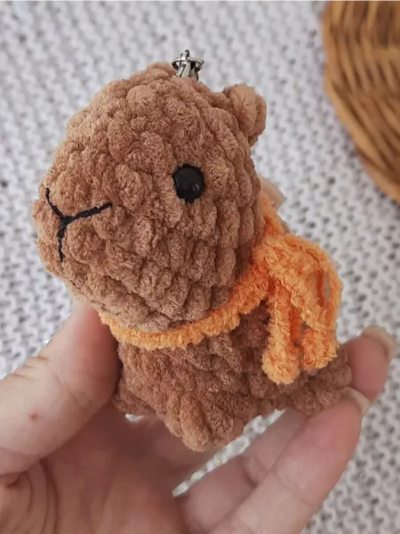 Amigurushka Мягкая Вязаная игрушка Амигуруми Капибара