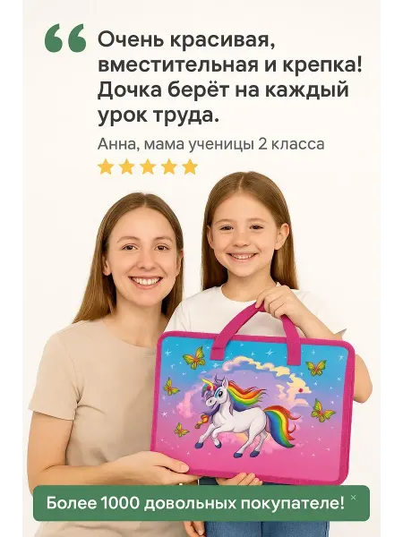 Amonie Детская папка с ручками на молнии