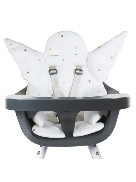 Childhome Стульчик для кормления White Anthracite gold dots