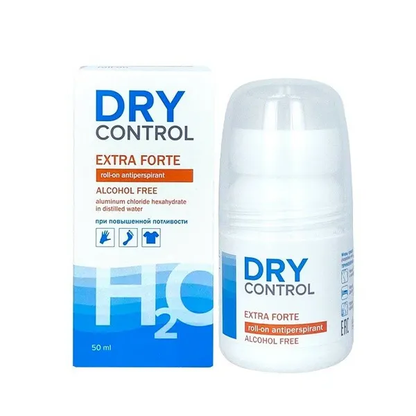 DRYCONTROL roll-on antiperspirant h2o extra forte 50мл без спир - 3 шт