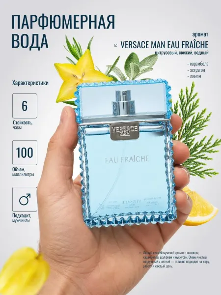 ANYLADY PARFUM Духи мужские VERSACE MAN EAU FRAÎCHE 100 мл