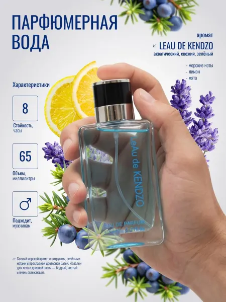 ANYLADY PARFUM Духи мужские LEAU DE KENDZO 65 мл, парфюмерная вода