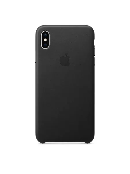 Apple Чехол iPhone XS Max Leather Case Black MRWT2ZM A