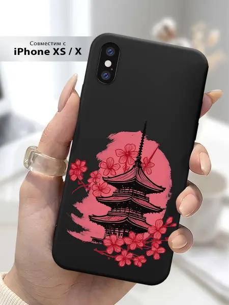 SLP Case Чехол на Apple iPhone X Xs Сакура