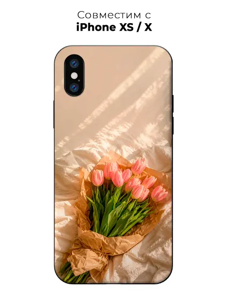 Vip Case Чехол на Apple iPhone X Xs Тюльпаны в утренних лучах