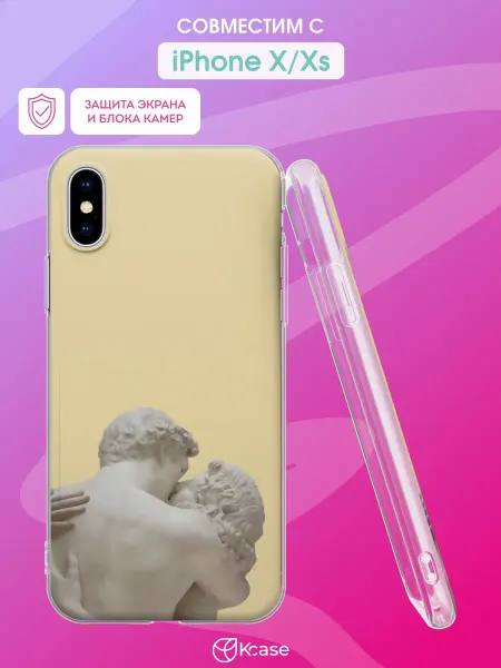 Kcase Чехол на Apple iPhone X и XS с принтом Античность
