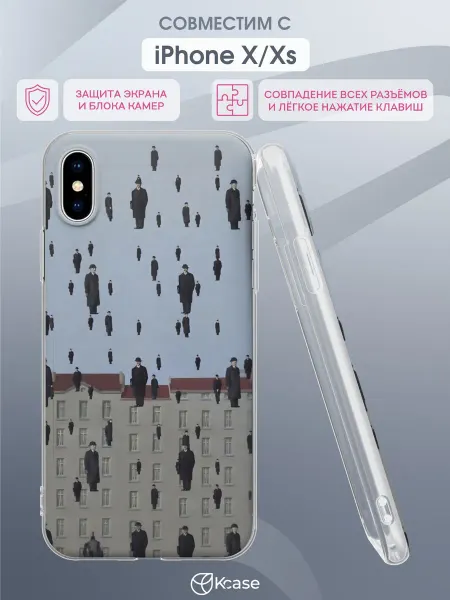 Kcase Чехол на Apple iPhone X и XS с принтом Голконда