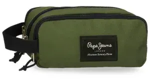 Пенал косметичка с тремя отделениями Pepe Jeans Aris Evergreen