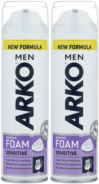 Пена для бритья Arko Men Sensitive, 300мл, (3 шт)