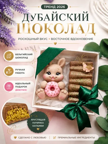 Дубайский шоколад ручной работы Подарочный набор Девочке