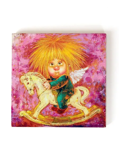 Artangels.Originals Магнит керамический на холодильник "Задорный ангел"