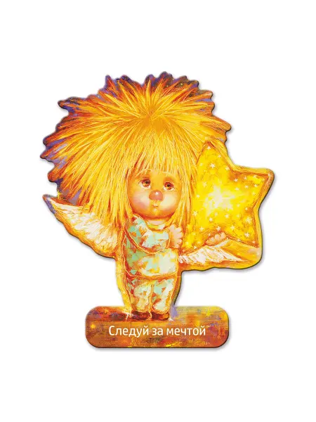 Artangels.Originals Магнит из дерева на холодильник "Следуй за мечтой"