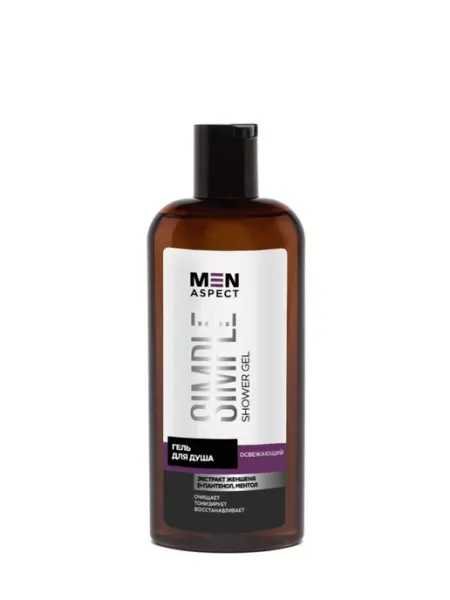 MODUM Гель для душа MEN ASPECT SIMPLE Освежающий, 250 мл