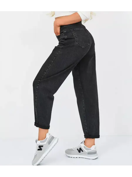 DENIM B&G Джинсы женские бананы с высокой посадкой баллоны mom