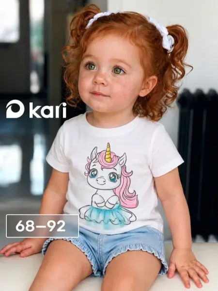 Kari baby Футболка для новорожденных девочек
