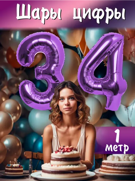 BALLOON Шарики фольгированные цифры