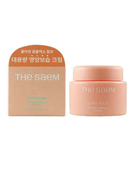 THE SAEM Крем для лица увлажняющий Care Plus Baobab Collagen Cream