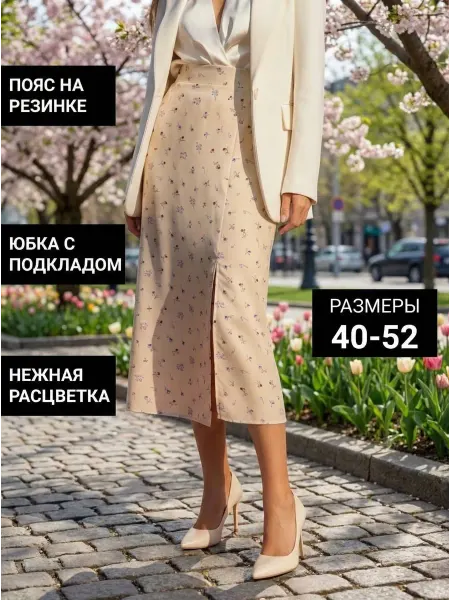 Barolla Юбка миди с разрезом