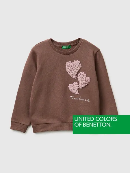 United Colors of Benetton Толстовка с принтом и вышивкой