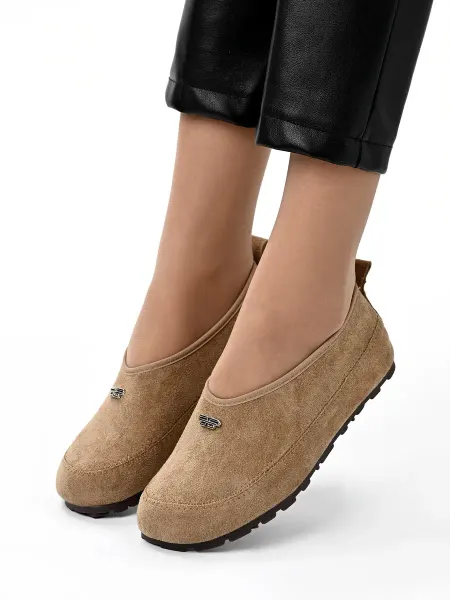 BESMODA SHOES Лоферы женские демисезонные осень-весна замша мокасины