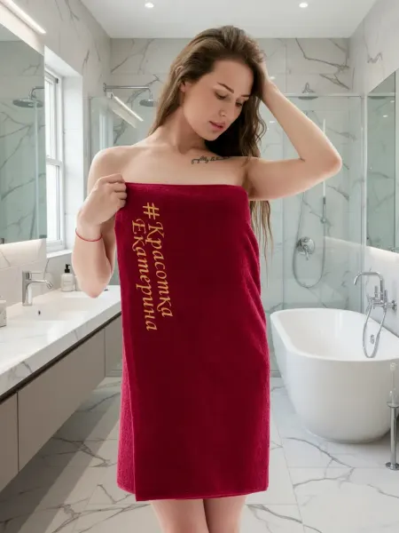 BIO-TEXTILES Полотенце женское Красотка Екатерина подарок