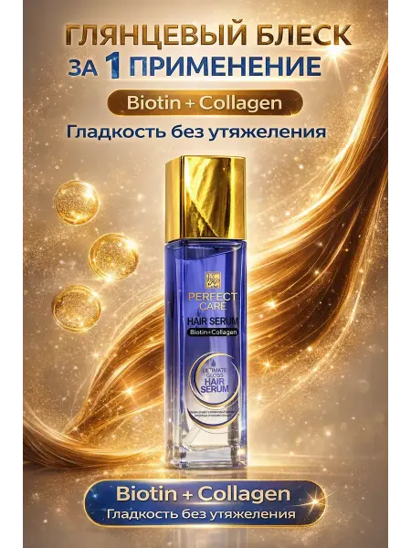 Di777 Сыворотка для волос Biotin Collagen 120 мл блеск