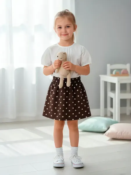 BONI SVEM KIDS Юбка детская на резинке в садик летняя