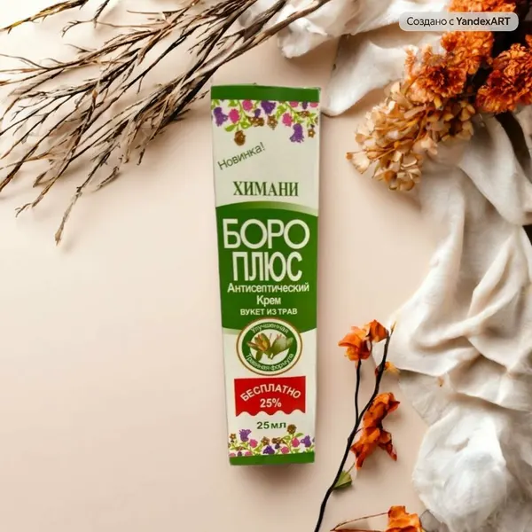 Крем для кожи Himani BORO PLUS, антисептический, 25 мл