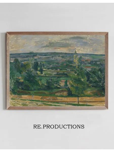 Re.productions Постер Landscape from Jas de Bouffan - Paul Cézanne