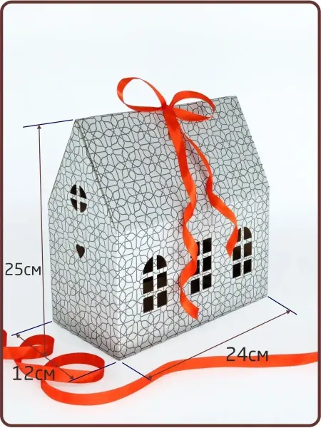 Gift Box Упаковка для подарка ДОМИК Коробка для сладостей