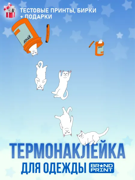 Brand Print Термонаклейка на футболку RipnDip