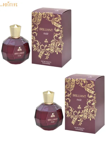 Positive parfum BRILLIANT NOIR Туалетная вода для женщин, 100 мл (двушка)