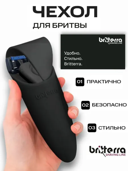 BRITTERRA Чехол для бритвенного станка, футляр для бритвы gillette