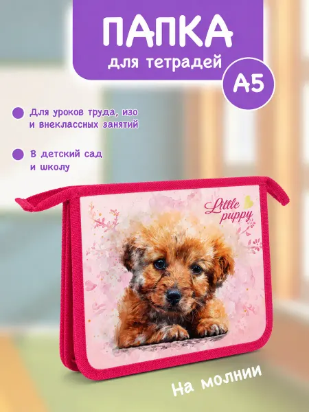 Bstore Папка для тетрадей А5 школьная на молнии детская