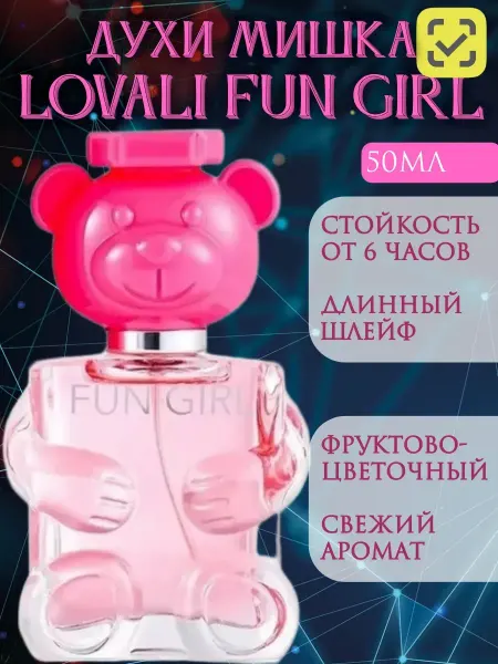 Духи женские мишка bubble gum