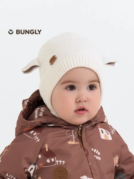 Bungly Шапка из смесовой шерсти на подкладе для малышей