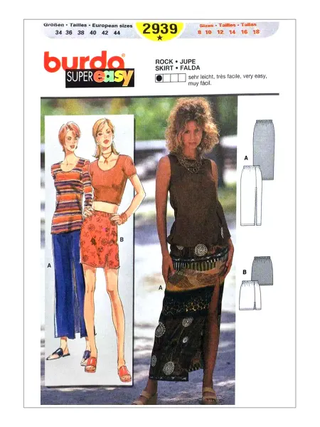 Burda Выкройка Юбка летняя