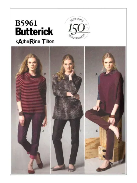 Butterick Выкройка №5961 Пуловер, брюки