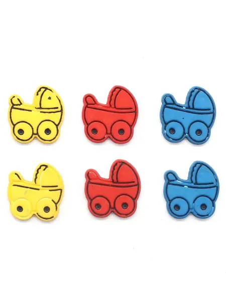 Magic Buttons Наклейки Коляска, 6 шт