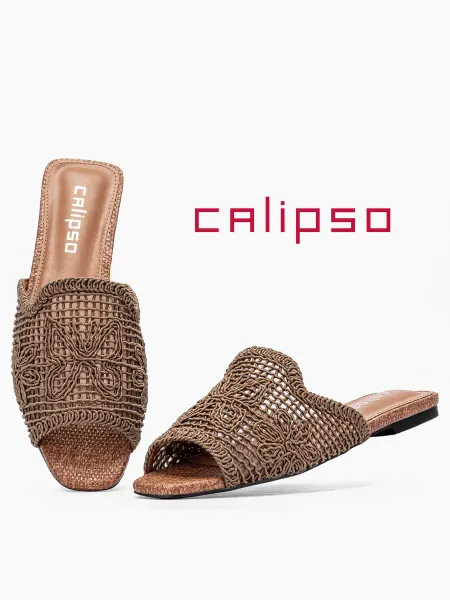 Calipso Мюли плетеные женские без каблука