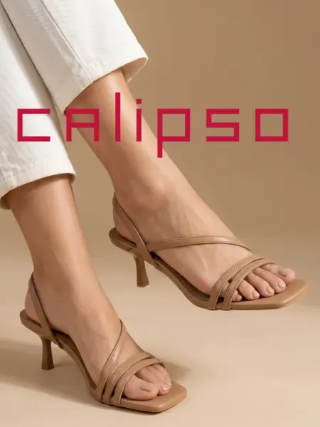Calipso Босоножки женские летние на низком каблуке