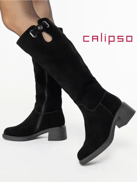 Calipso Сапоги женские зимние натуральная замша
