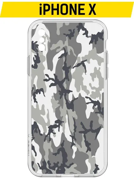 Krutoff Чехол-накладка Clear Case для iPhone X